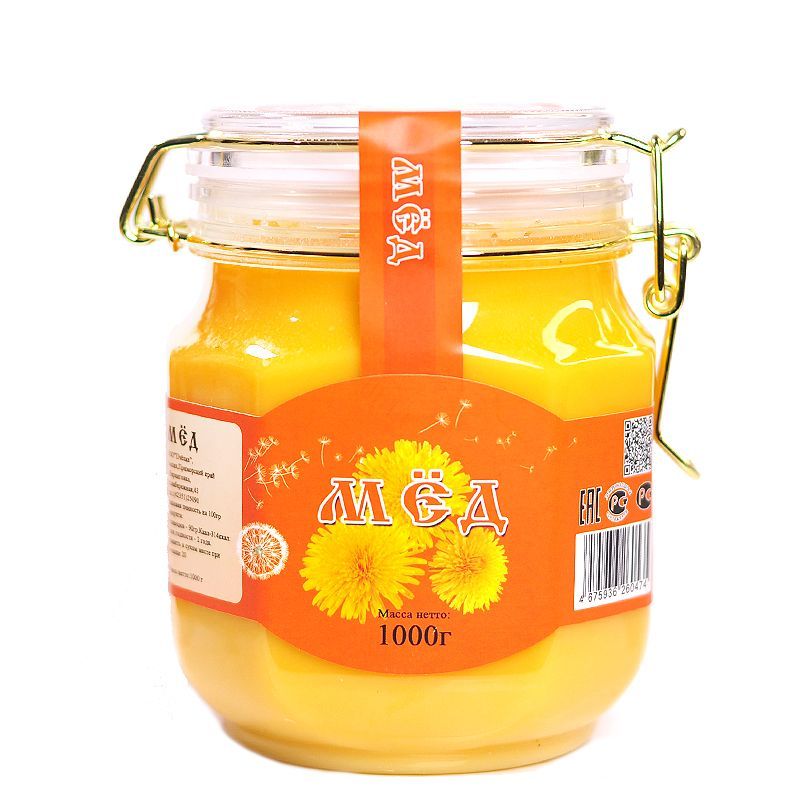 俄罗斯蒲公英蜂蜜1000克/瓶，2瓶装
